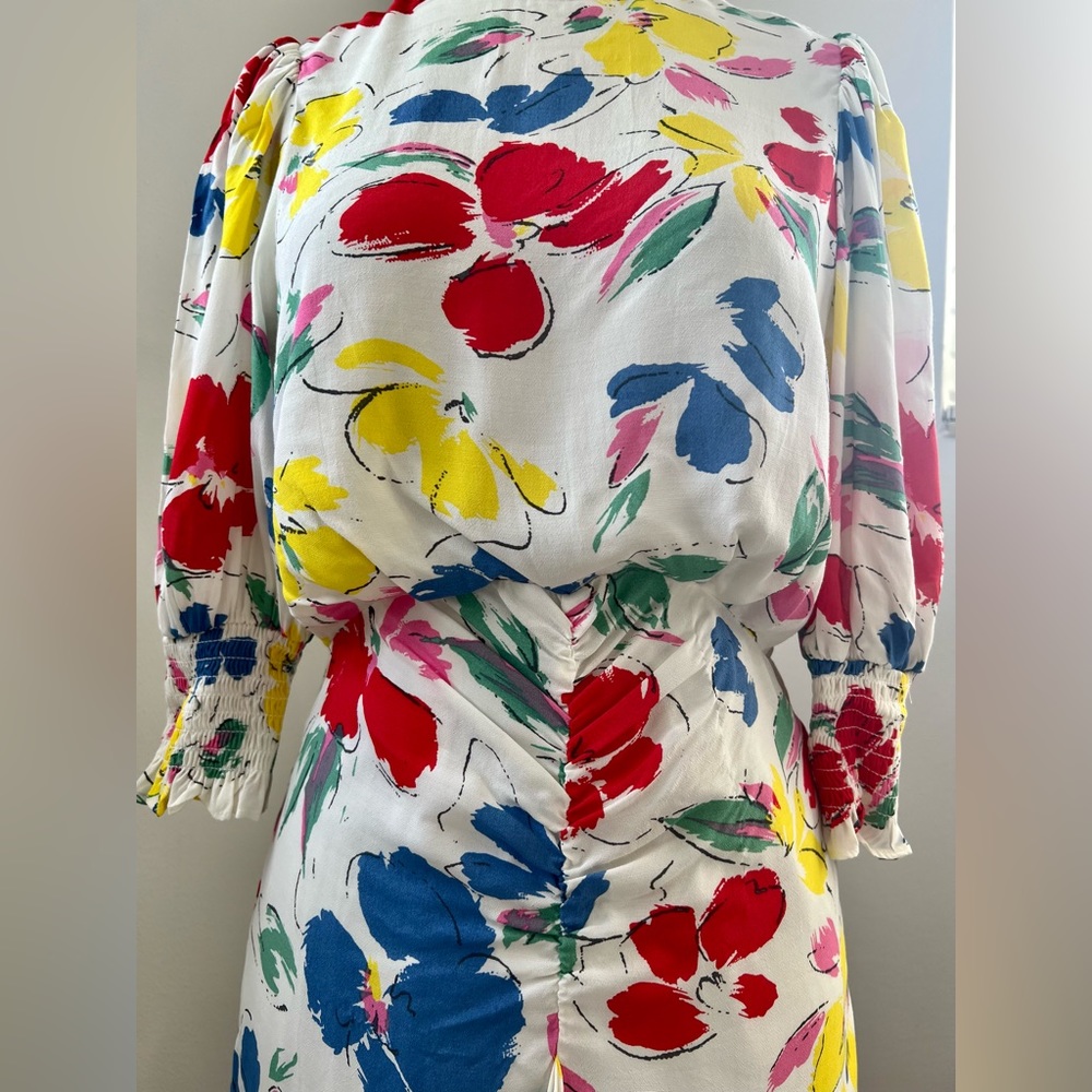 Floral high neck maxi dress by RIXO. Size 2